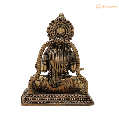 Handcrafted Brass Annapurneshwari Idol 2.5 Inch – home mandir puja decor India