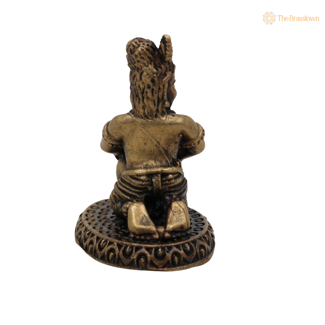 Brass Bal Krishna Idol 2 Inch – home mandir puja decor India