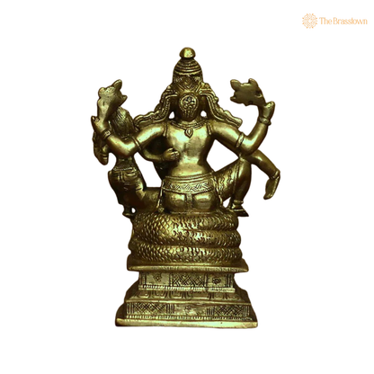 Handcrafted Brass Narayana Vishnu &amp; 6.5 Inch – home mandir puja decor India