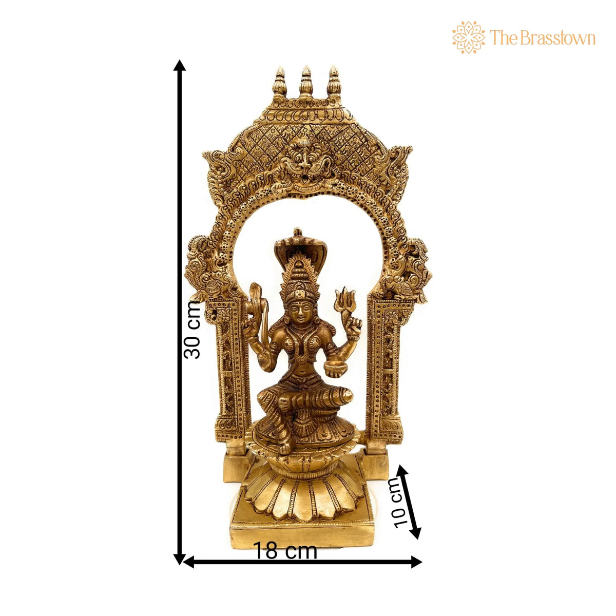 Brass Mariamman Idol – Handcrafted Mariyamma Vigraham, Samayapuram Muthu Mariamman Statue, Renuka Yellamma Devi Murti 12 Inch 3
