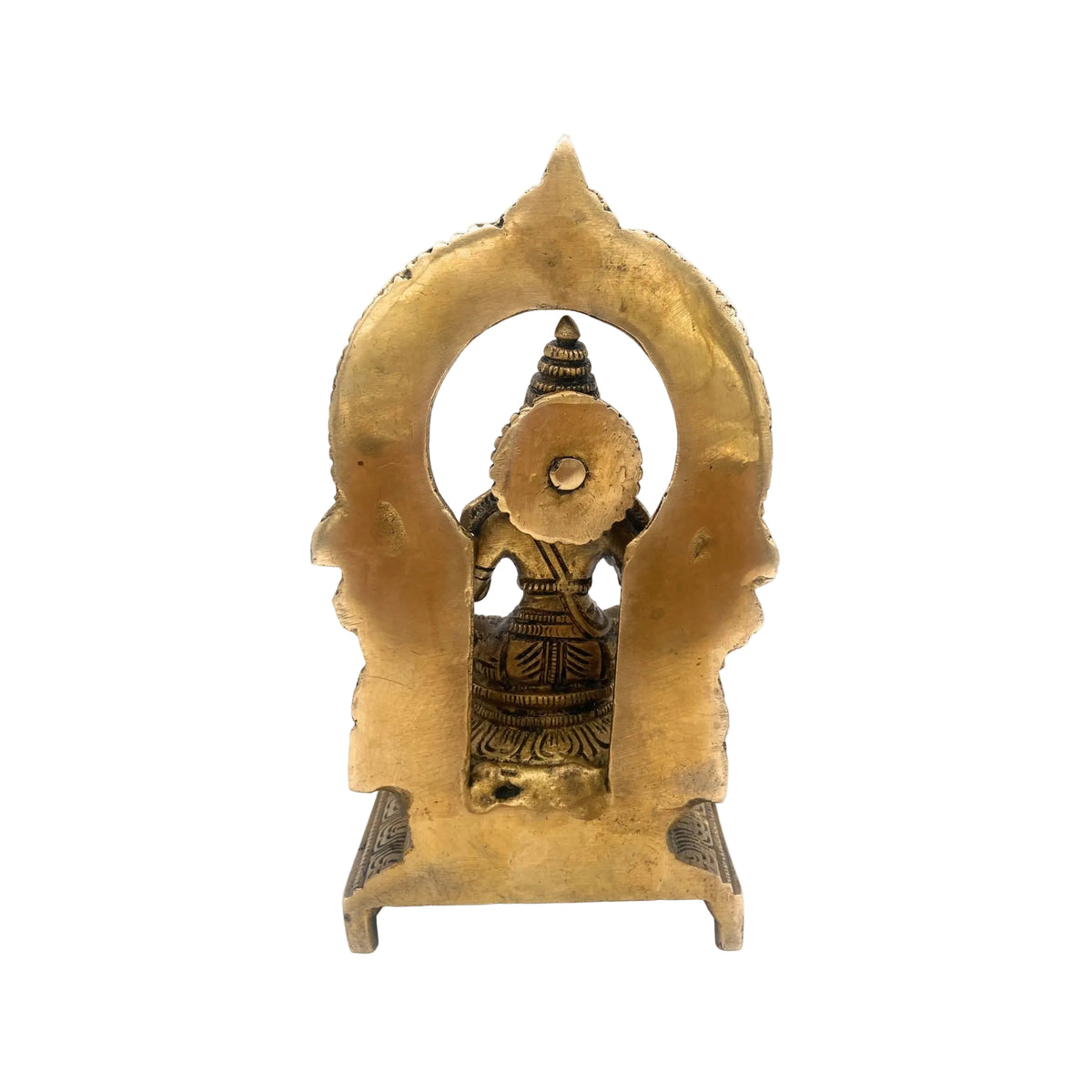 Handcrafted Brass Annapurna Devi Idol – Peetal Annapurneshwari, Kashi Annapoorani, Tamil Annapurna Thayar Murti for Pooja 8.5 Inch 1