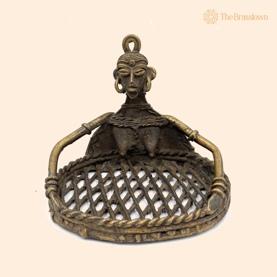 Brass Dogra Art Pital Bowl – Handcrafted Tribal Décor 4 Inch 1
