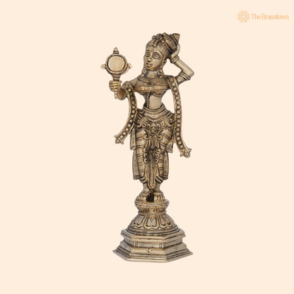 Apsara Holding a Mirror 9 Inch