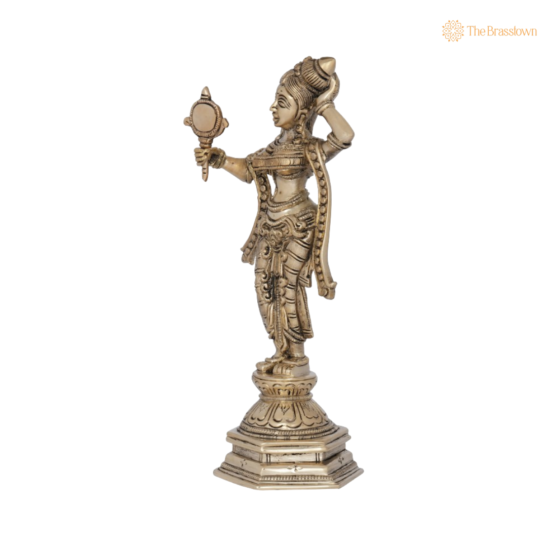 Apsara Holding a Mirror 9 Inch