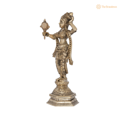 Apsara Holding a Mirror 9 Inch
