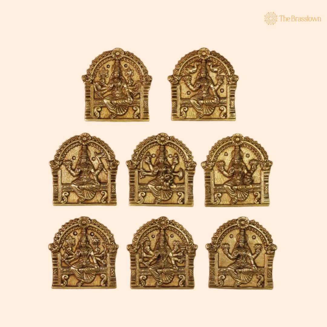 Ashtalakshmi Brass Wall Hangings Set