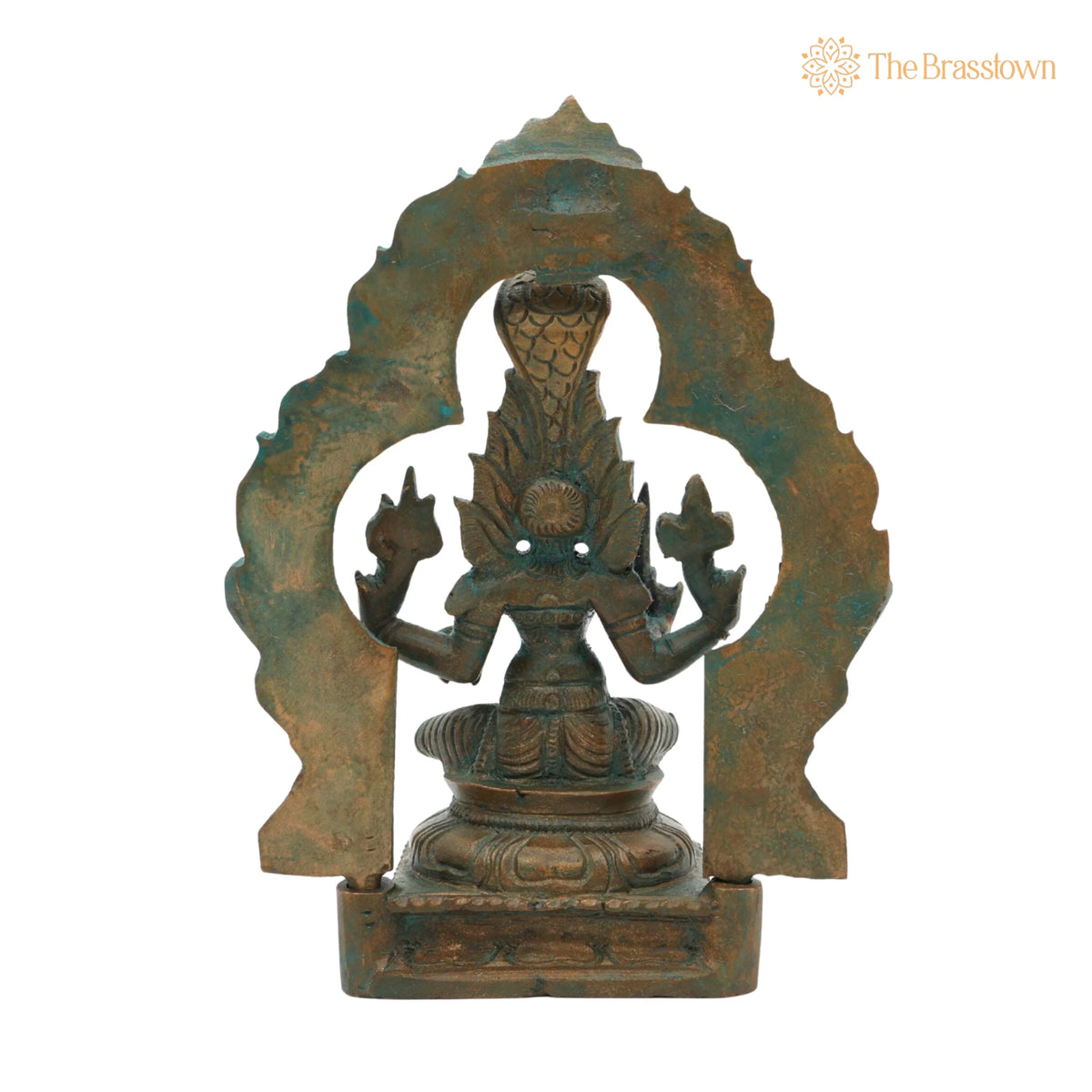 Bronze Handcrafted Mariyamman Idol – Panchaloha Mariamman Murti, Ashtadhatu Goddess Statue for Pooja, Home &amp; Temple Décor 5.5 Inch 4