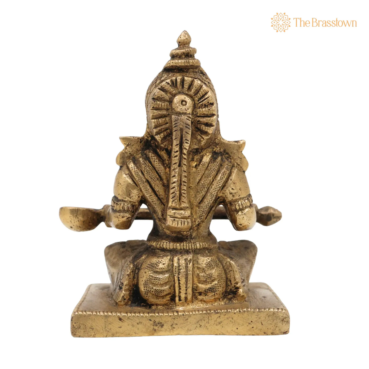 Handcrafted Brass Annapurna Devi Idol – Annapoorna Mata Murti, Annapurneshwari Amman Statue for Pooja, Home &amp; Temple Décor 3.5 Inch 4
