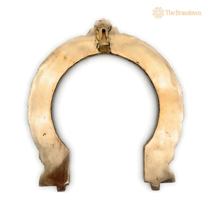 Brass Traditional Prabhavali Arch Frame – Handcrafted Wall Hanging Prabhawali for Deity, Mandir &amp; Home Temple Décor 11 Inch 4