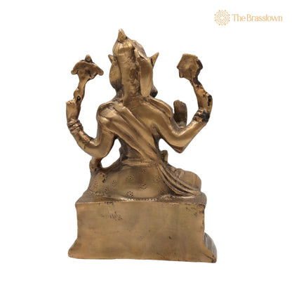 Handcrafted Brass Varahi Amman Idol – Varahi Devi Murti, Varahi Mata Statue, Dandanayaki Varahi Vigraha for Pooja 10.5 Inch 4