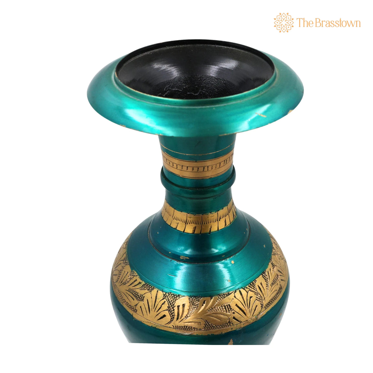 Brass Flower Vase – Handcrafted Brass Vases, Flower, Brass, Phooladaan, Vas, Vaz, Brass Vases For Home, Beautiful Vase, Brass Vase 15 Inch 4