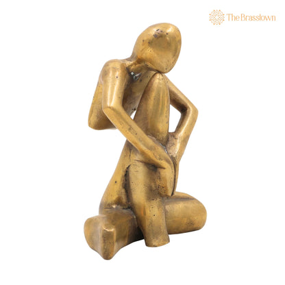 Brass Modern Art – Handcrafted Arts, Brass Awards, Brass Trophy, Brass Lady, Home Décor, Decoratives 6.5 Inch 2