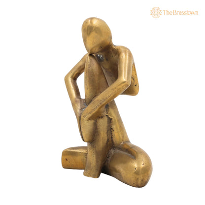 Brass Modern Art – Handcrafted Arts, Brass Awards, Brass Trophy, Brass Lady, Home Décor, Decoratives 6.5 Inch 3