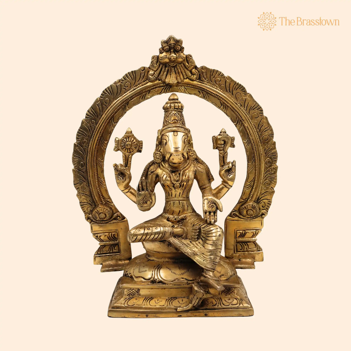 Brass Varahi Amman Idol – Handcrafted Varahi Devi Murti, Varahi Mata Statue, Varahi Ammavaru Vigraha, Varahi Bhagavathi Moorthi for Pooja 12 Inch 1
