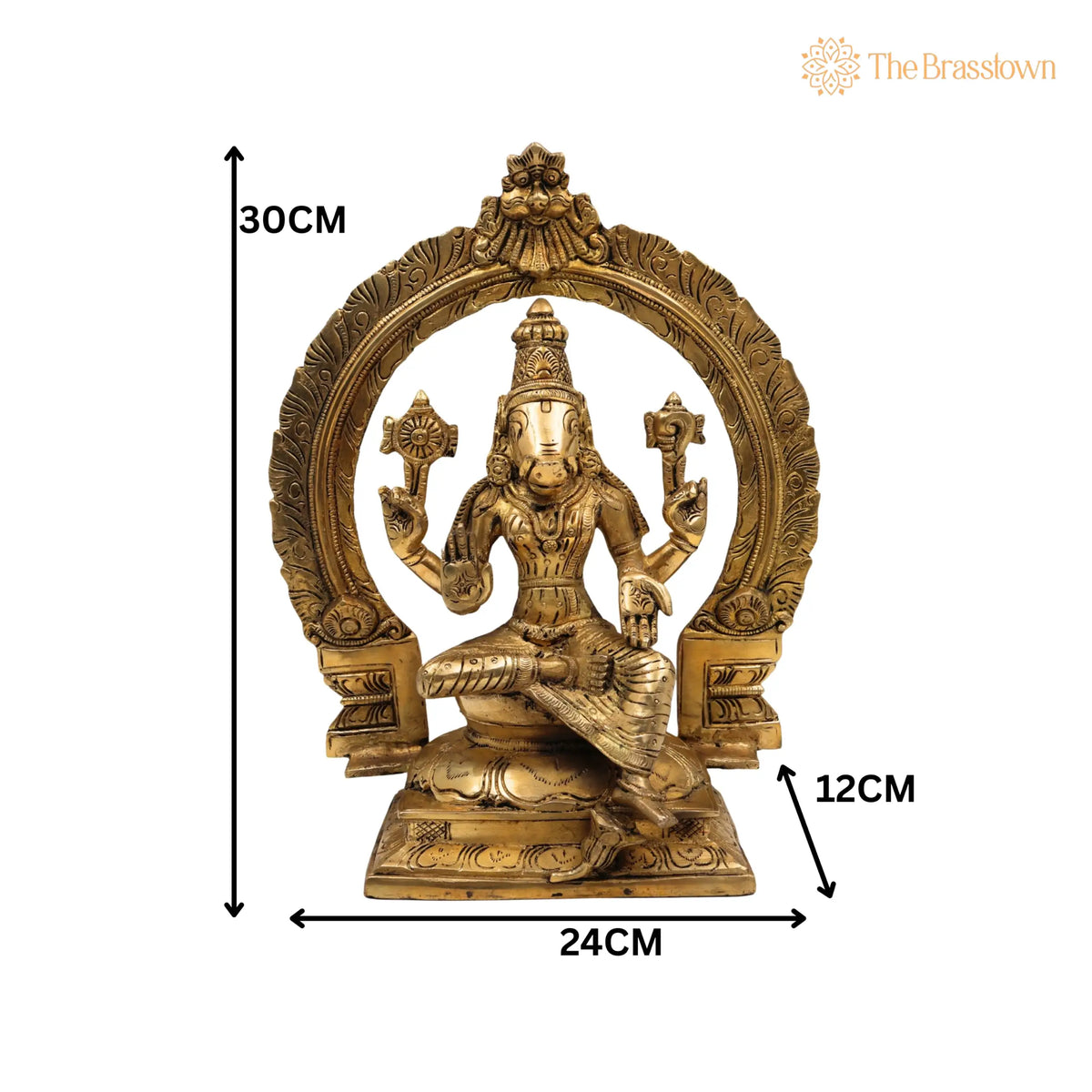 Brass Varahi Amman Idol – Handcrafted Varahi Devi Murti, Varahi Mata Statue, Varahi Ammavaru Vigraha, Varahi Bhagavathi Moorthi for Pooja 12 Inch 5
