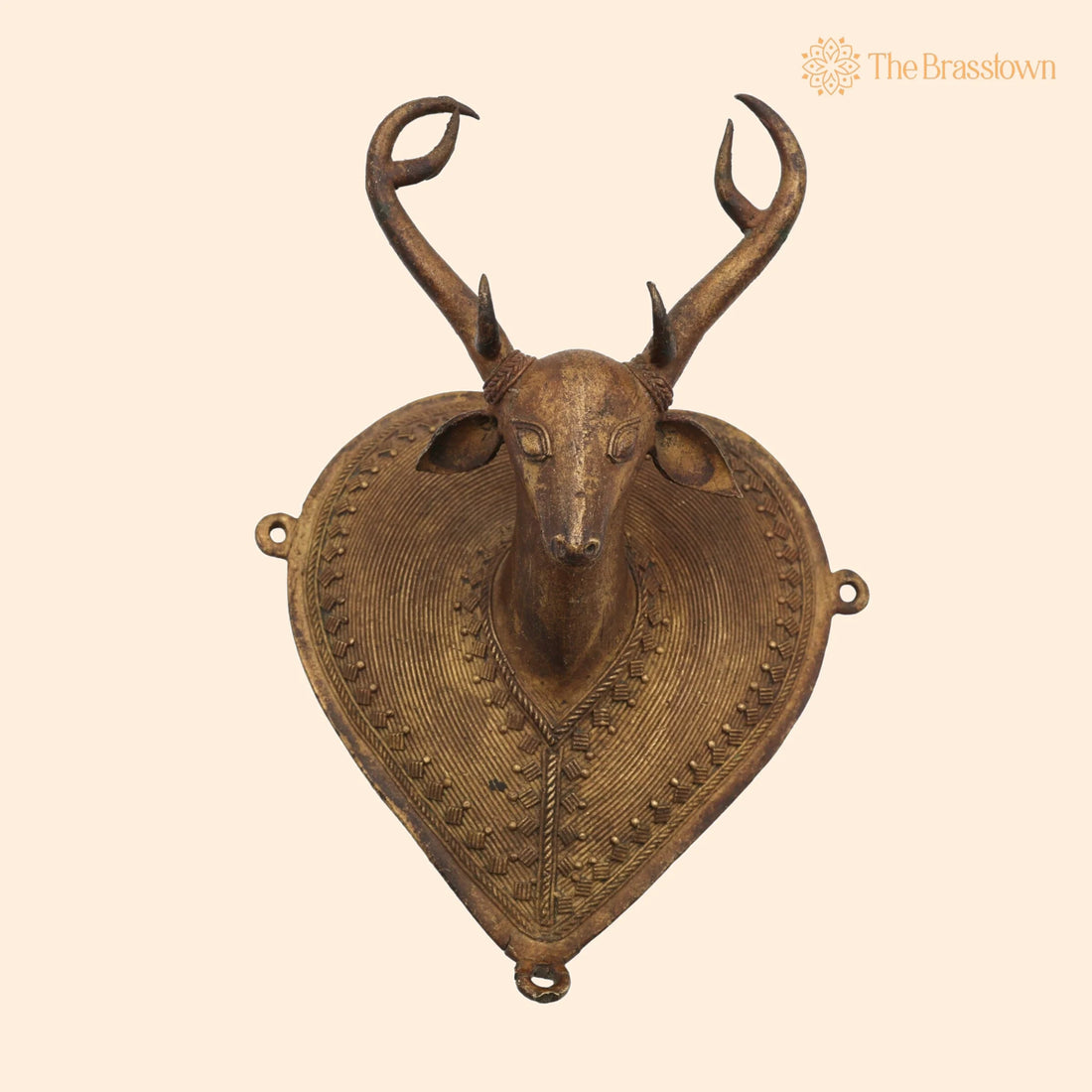Brass Deer Idol – Handcrafted Mriga Harin Showpiece for Home Décor &amp; Gifting 8 Inch 1