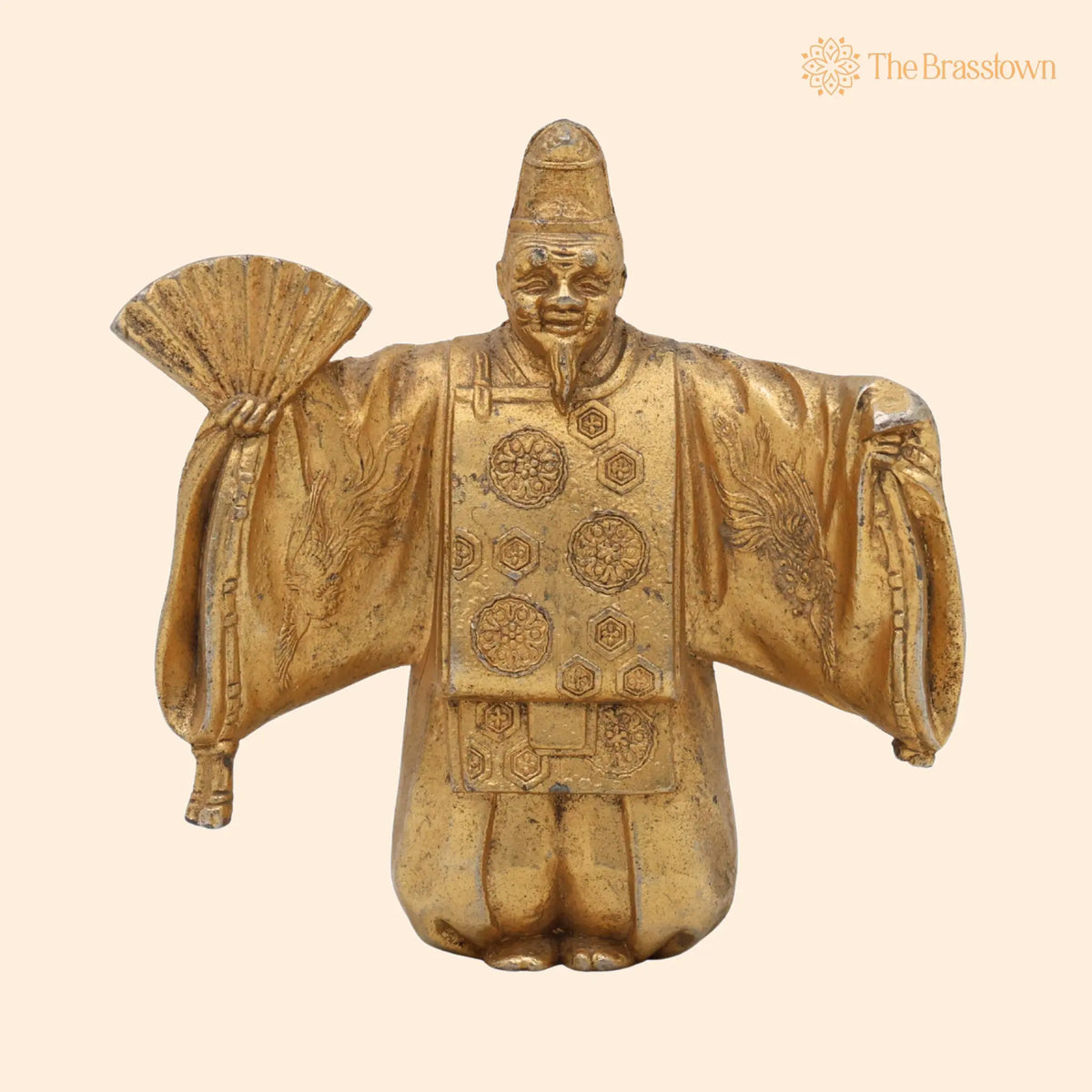 Brass Antique Buddhist Tibetian Decorative Showpeice – Handcrafted Traditional Showpiece for Home Décor &amp; Gifting 4.5 Inch 1