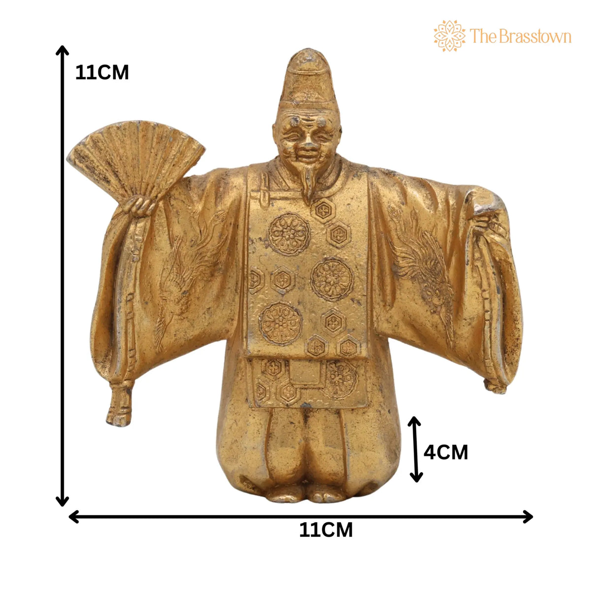 Brass Antique Buddhist Tibetian Decorative Showpeice – Handcrafted Traditional Showpiece for Home Décor &amp; Gifting 4.5 Inch 5