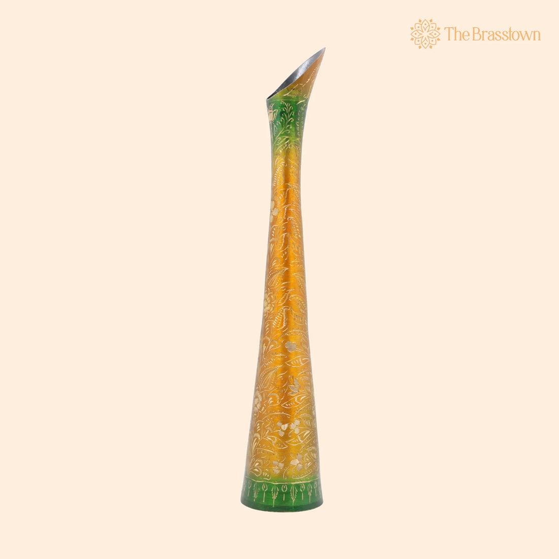 Brass Vases – Handcrafted Flower, Brass, Phooladaan, Vas, Vaz, Brass Vases For Home, Beautiful Vase, Brass Vase, Flower Vase 16 Inch 1
