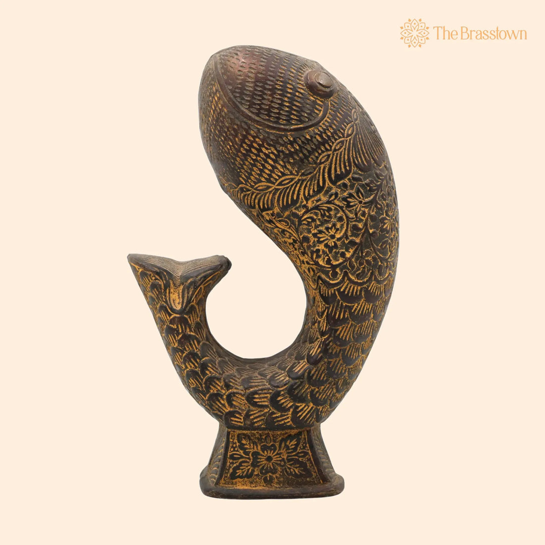 Handmade Brass Pen Holder – Peetal Pital Pittal Desk Organizer, Traditional Pitala Velli Hitale Pen Holder for Office &amp; Home 7 Inch 1