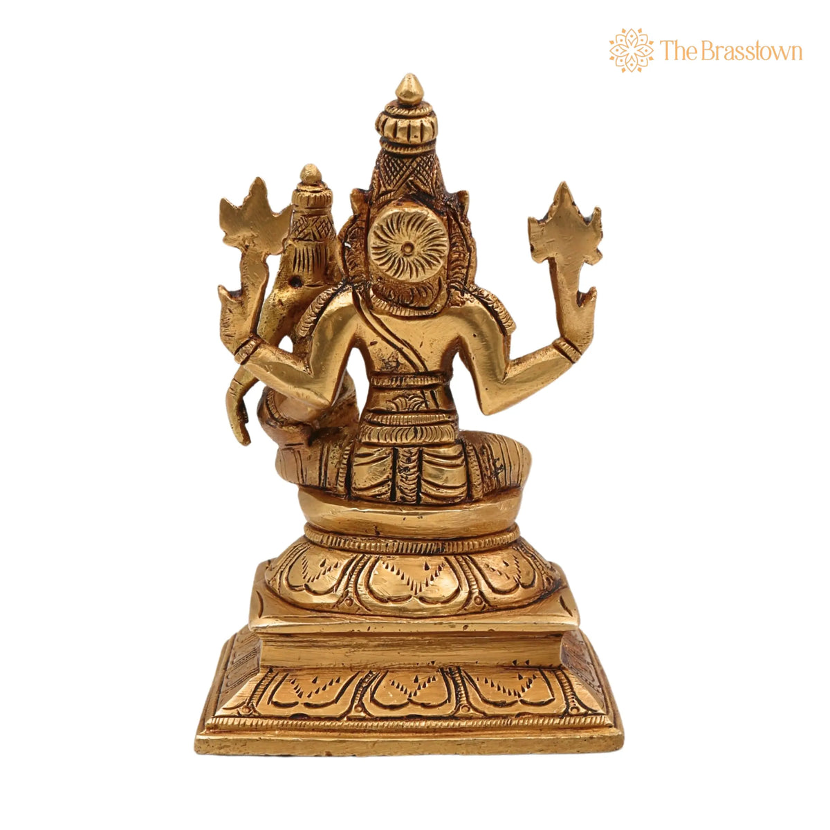 Brass Lakshmi Narasimha Swamy Idol – Handcrafted Pital Silai for Pooja &amp; Home Décor 5 Inch 4