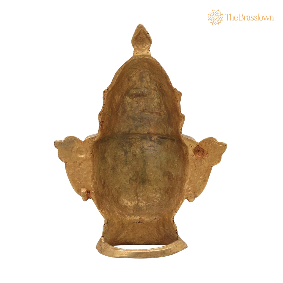 Brass Shiva Face Idol – Peetal Mahadev Mukha, Handcrafted Bholenath Head, Rudra Shankara Mask, Kailashnath Pital Statue 9 Inch 4