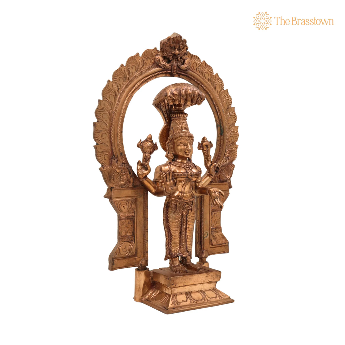 Bronze Handcrafted Annapurna Devi Idol – Panchaloha Annapurneshwari Murti for Home Temple Décor 12.5 Inch 3