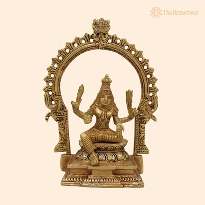 Brass Murugan Idol – Handcrafted Kartikeya Subramanya Skanda Statue, Pital Shanmuga Moorti for Pooja Room Home Décor Gift 7.5 Inch 1