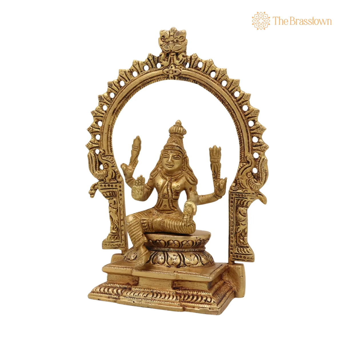 Brass Murugan Idol – Handcrafted Kartikeya Subramanya Skanda Statue, Pital Shanmuga Moorti for Pooja Room Home Décor Gift 7.5 Inch 3