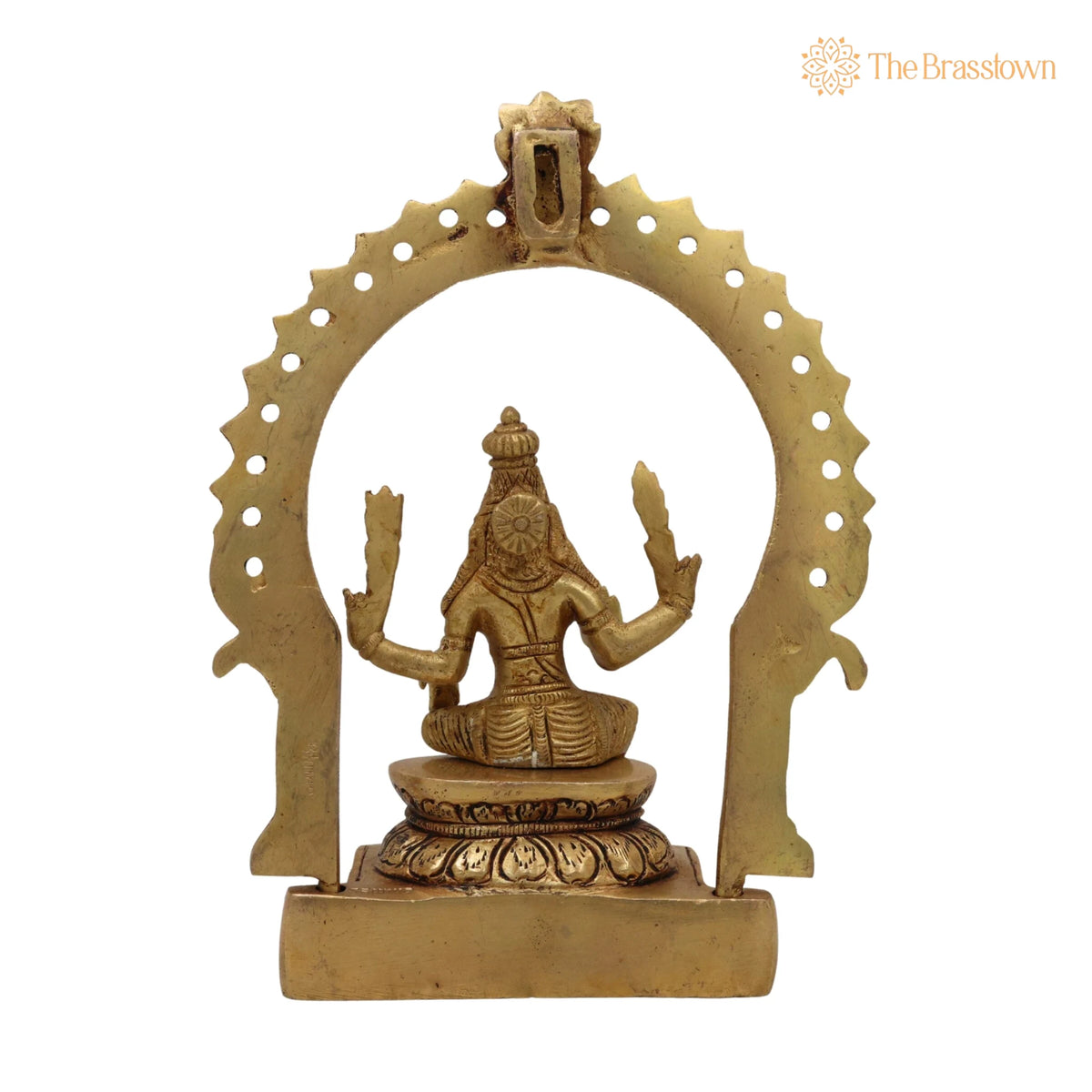 Brass Murugan Idol – Handcrafted Kartikeya Subramanya Skanda Statue, Pital Shanmuga Moorti for Pooja Room Home Décor Gift 7.5 Inch 4