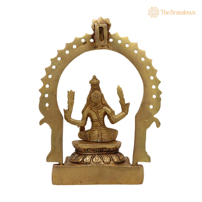 Brass Murugan Idol – Handcrafted Kartikeya Subramanya Skanda Statue, Pital Shanmuga Moorti for Pooja Room Home Décor Gift 7.5 Inch 4