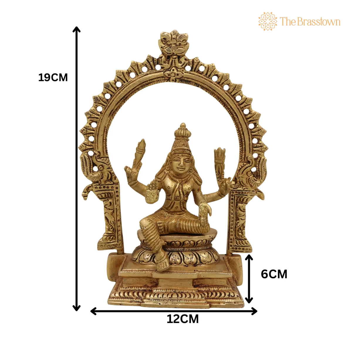 Brass Murugan Idol – Handcrafted Kartikeya Subramanya Skanda Statue, Pital Shanmuga Moorti for Pooja Room Home Décor Gift 7.5 Inch 5