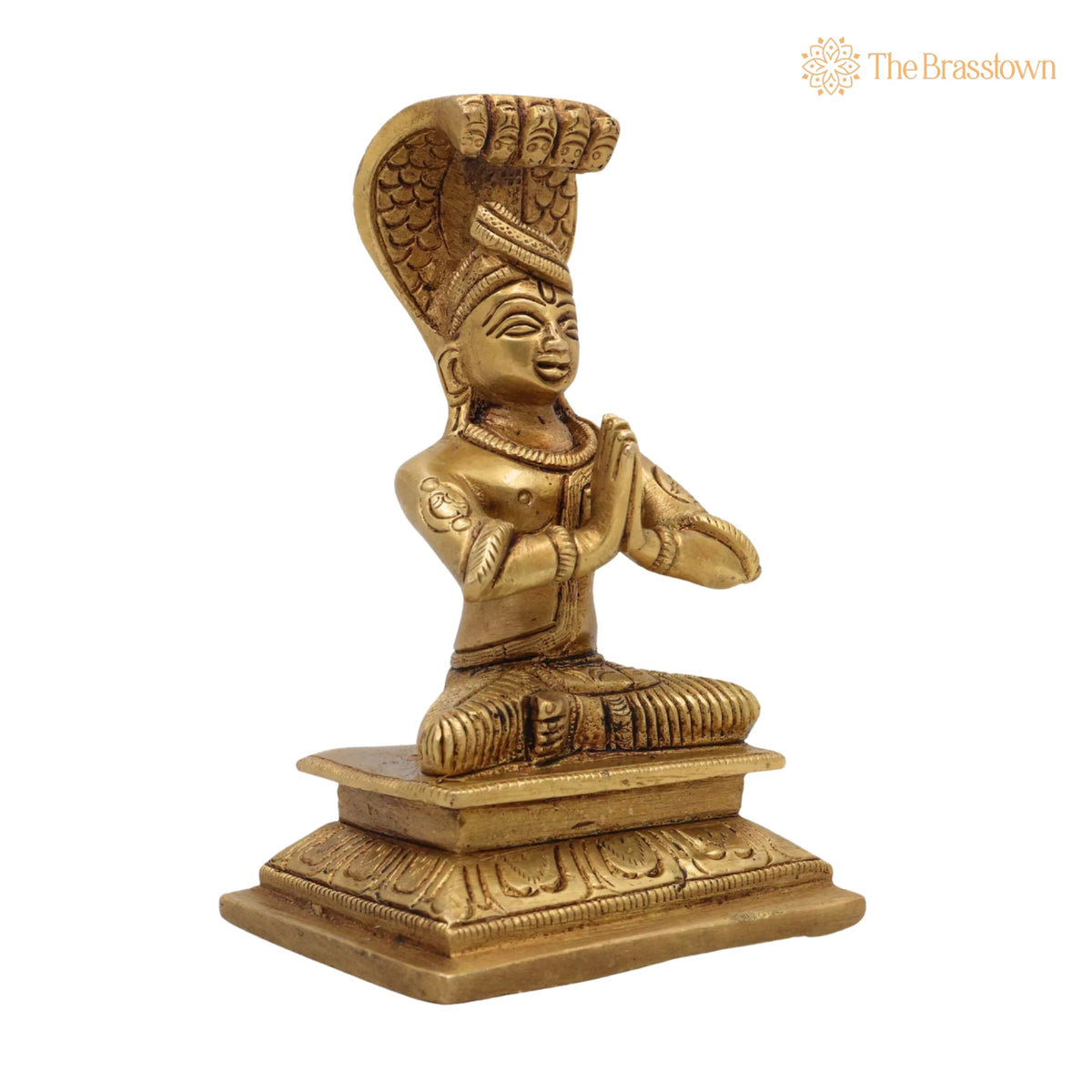 Brass Manavala Mamunigal Idol – Handcrafted Azhagiya Manavalan Varavaramuni Pital Moorthi Vigraham Statue for Pooja &amp; Home Décor 5 Inch 2