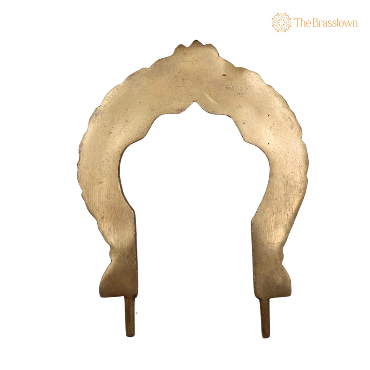 Brass Prabhavali Arch Frame – Handcrafted Small Wall Hanging Prabhawali for Deity, Traditional Pooja Backdrop for Home Temple Décor 7 Inch 4