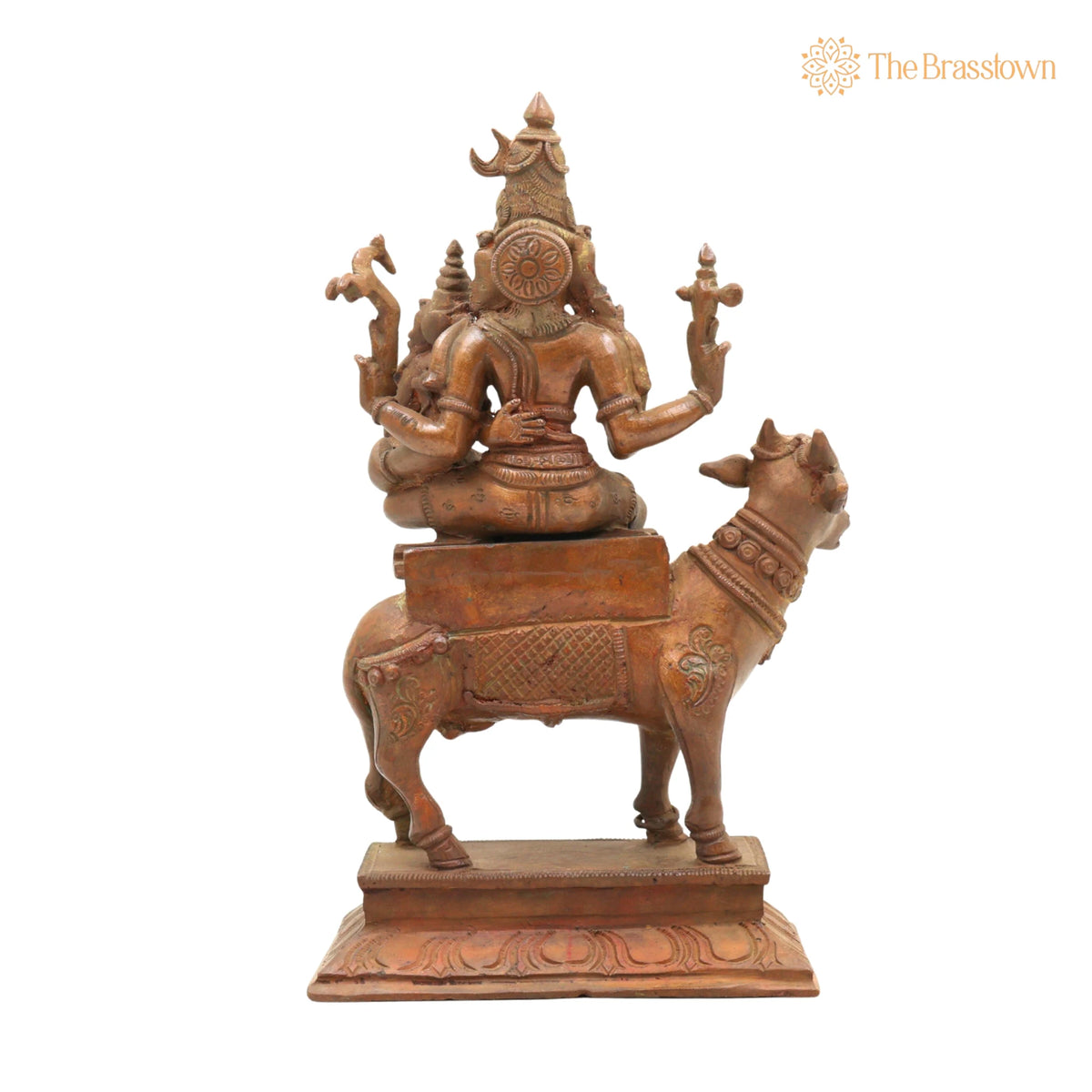 Handmade Panchaloha Bronze Shiva Parvati Idol – Chola Art Temple Sculpture, Shiva Shakti Figurine for Pooja &amp; Home Décor 9 Inch 4