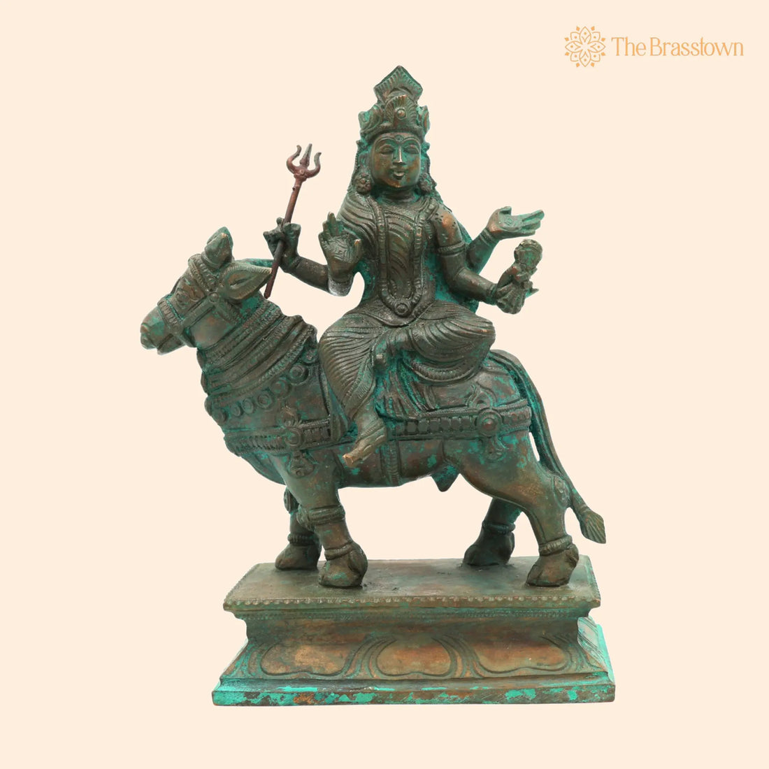 Handcrafted Panchaloha Maha Gowri Idol for Puja, Home Mandir &amp; Décor 7 Inch 1