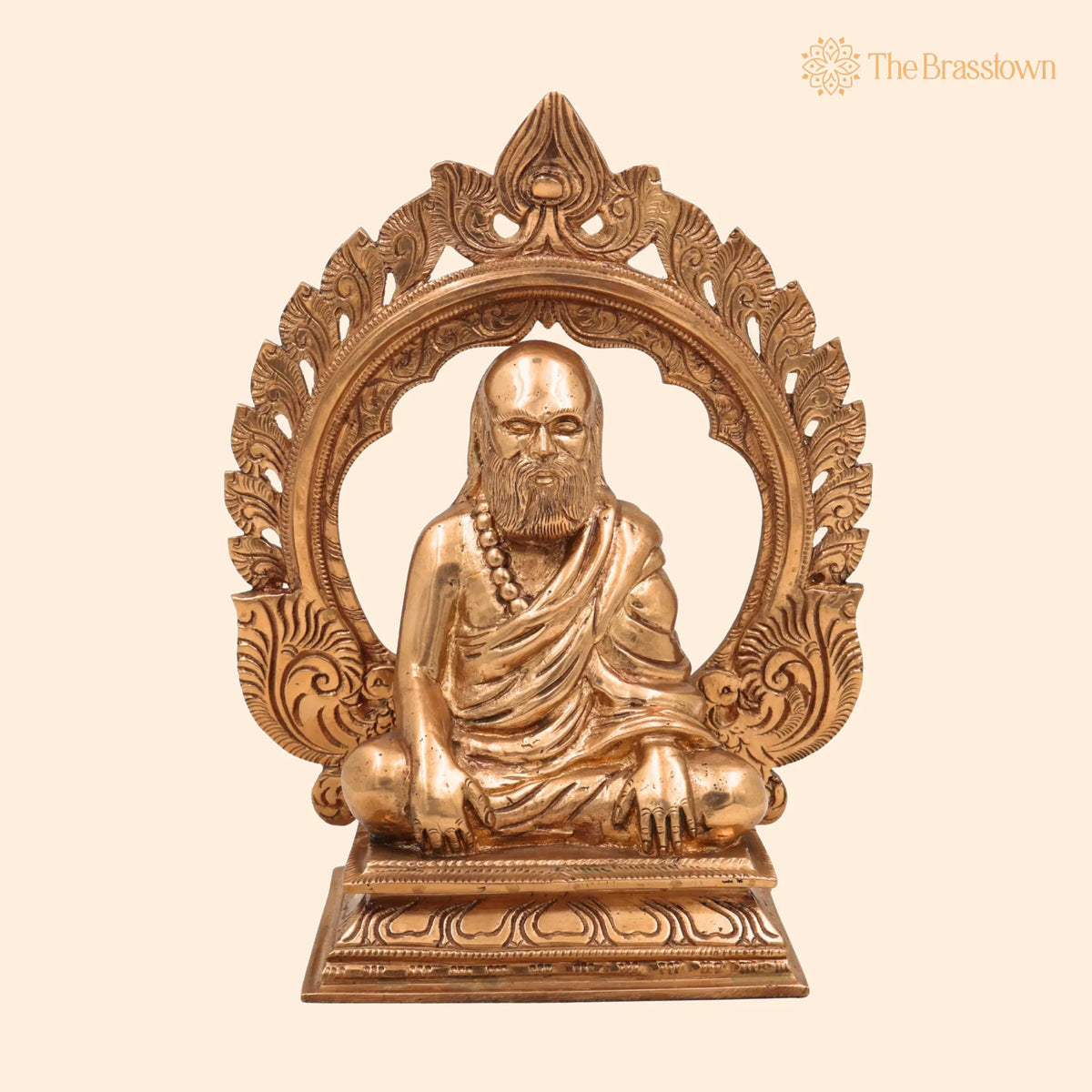 Pamban Swamigal Idol in Panchaloha Bronze – Handcrafted South Indian Temple Statue, Artisan-Made Murti for Pooja and Home Altar 8 Inch 1