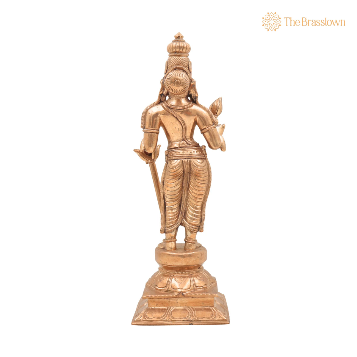 Bronze Sundarar Idol – Handcrafted Sundareswarar Sundaresha Murti, Chola Style Shaivite Panchaloha Vigraha for Temple &amp; Home Pooja 11 Inch 4