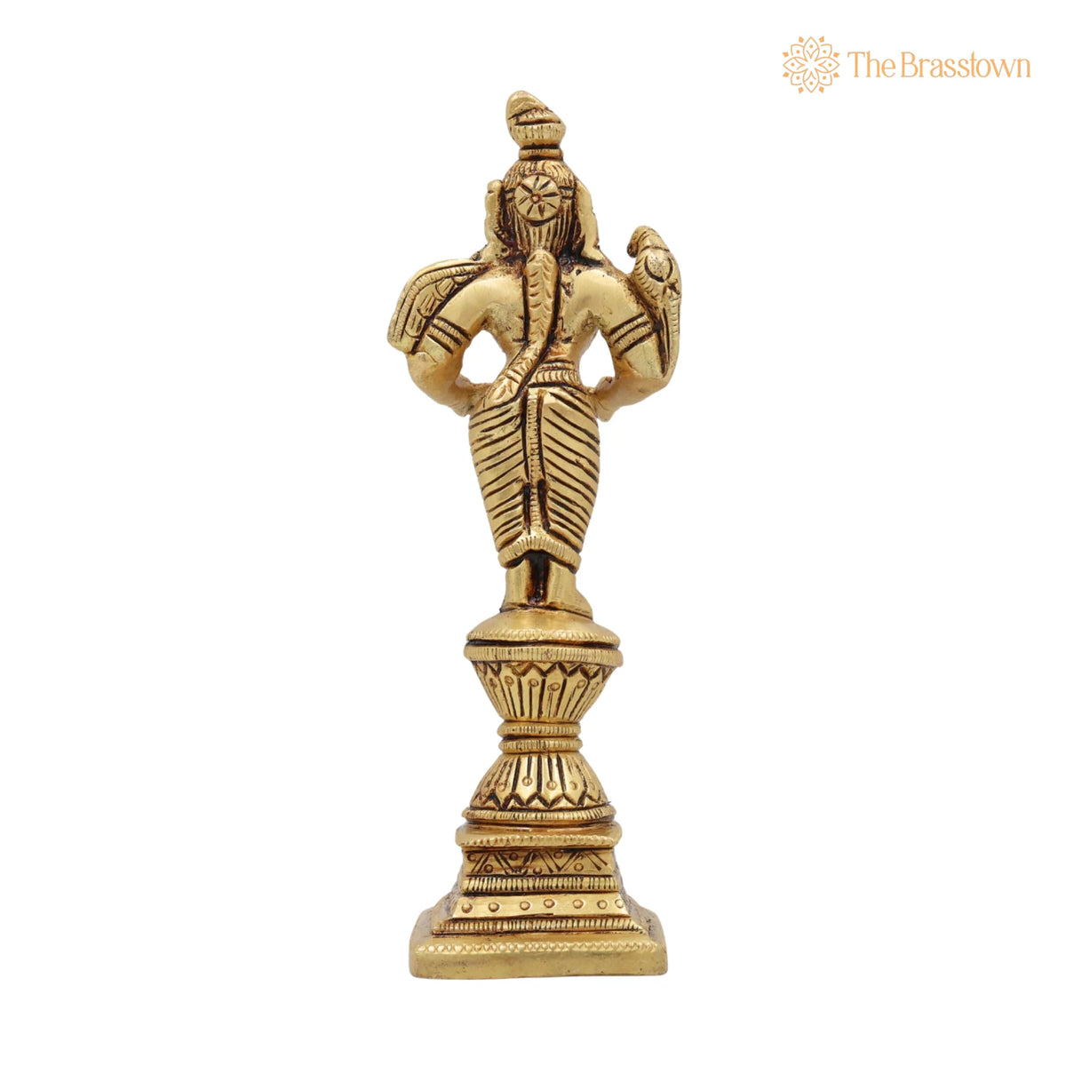 Brass Deepalakshmi Diya Lady – Handcrafted Deepa Lakshmi Idol, Vilakku Lakshmi Statue, Kuthu Vilakku Deepam Lady 7 Inch 4
