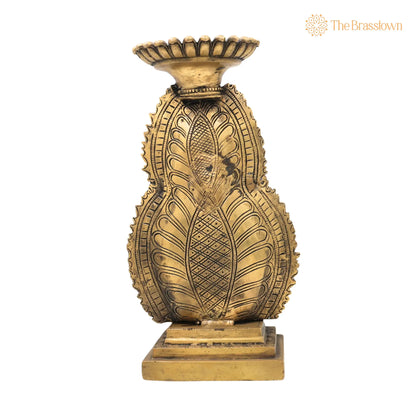 Brass Buddha Idol – Handcrafted Meditating Lord Buddha Murti, Gautama Buddha Statue for Pooja, Home Décor &amp; Spiritual Meditation 12 Inch 4