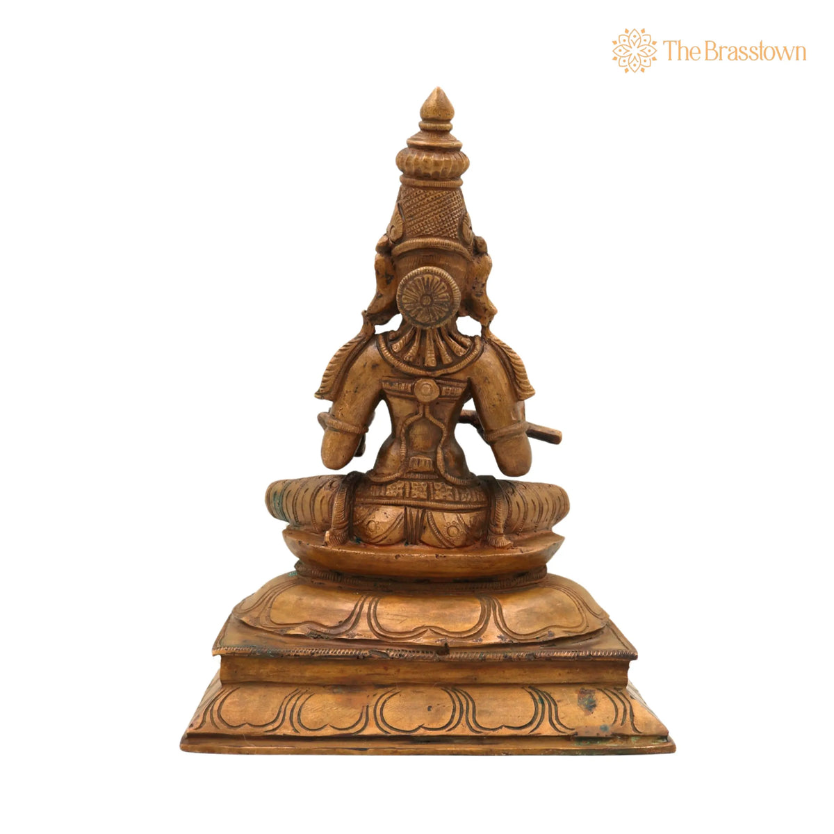 Bronze Goddess Annapurna Devi Idol – Handcrafted Panchaloha Annapoorna Ji Ki Murti, Annapoorani Annapurni Annapurani Annaporna Statue 9.5 Inch 4