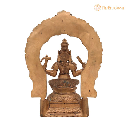 Handmade Panchaloha Bronze Varahi Amman – Chola Art Varahi Devi for Puja, Home Mandir &amp; Décor 9.5 Inch 4