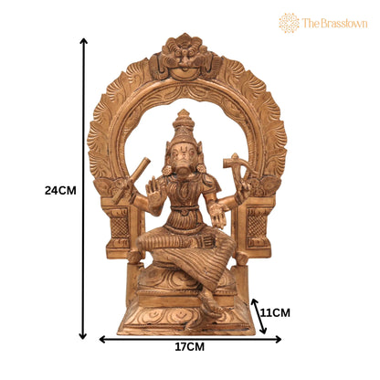 Handmade Panchaloha Bronze Varahi Amman – Chola Art Varahi Devi for Puja, Home Mandir &amp; Décor 9.5 Inch 5