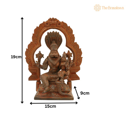 Handcrafted Bronze Panchaloha Lakshmi Narasimha Swamy Idol – Yoga Narasimha, Ugra Narasimha for Puja, Home Mandir &amp; Décor 7.5 Inch 5