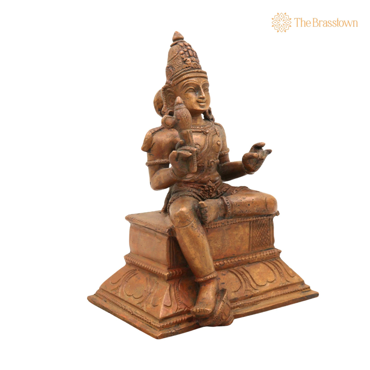 Handcrafted Bronze Aiyanar Idol – Panchaloha Village Guardian Deity Sastha Ayyanar Chola Art Sculpture for Temple Pooja Décor 7 Inch 2