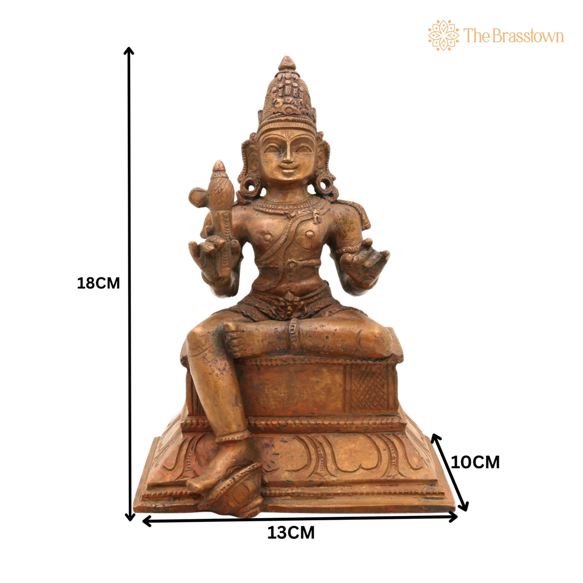 Handcrafted Bronze Aiyanar Idol – Panchaloha Village Guardian Deity Sastha Ayyanar Chola Art Sculpture for Temple Pooja Décor 7 Inch 5