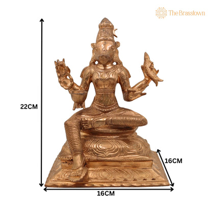 Handcrafted Bronze Varahi Devi Panchaloha Idol – Chola Art Varahi Amman, Ashta Matrika Varahi, Panchami Varahi 9 Inch 5