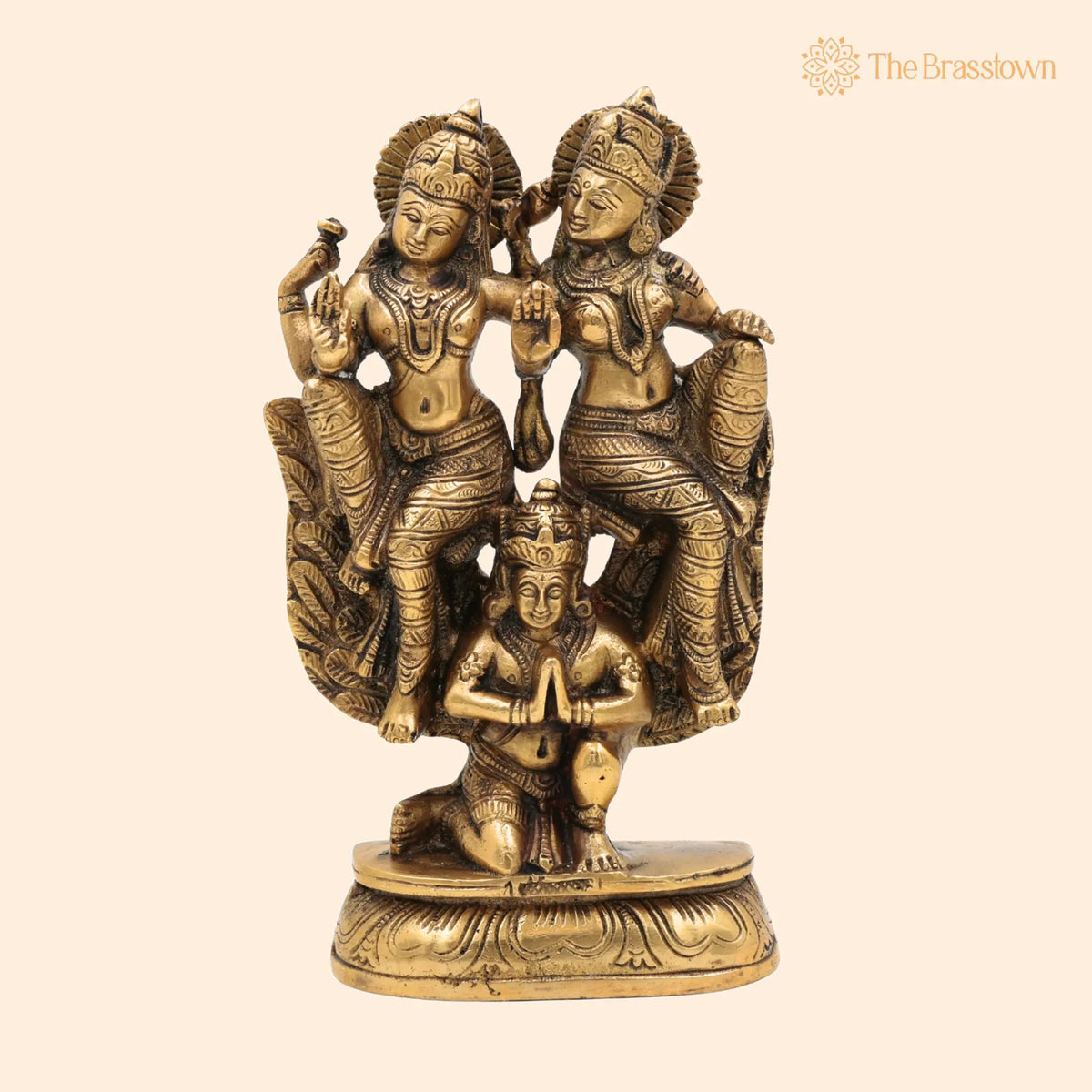 Brass Narayana Lakshmi Garuda Vahana Idol – Handcrafted Vishnu Lakshmi Garuda Murti, Narayana Lakshmi Garuda Vigraha 8 Inch 1