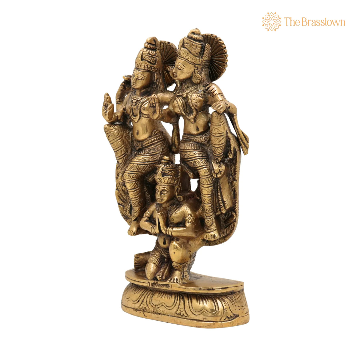 Brass Narayana Lakshmi Garuda Vahana Idol – Handcrafted Vishnu Lakshmi Garuda Murti, Narayana Lakshmi Garuda Vigraha 8 Inch 3