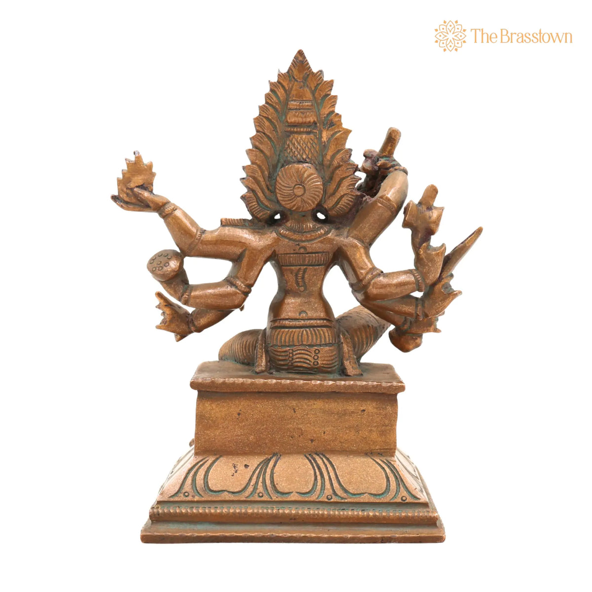 Handcrafted Bronze Panchaloha Mariamman Idol – Mari Amman / Mariamma / Maariamman Chola Art Temple Statue for Pooja 5.5 Inch 4